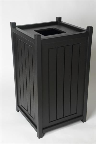 13 Gallon Square Trash Container with trash bag frame