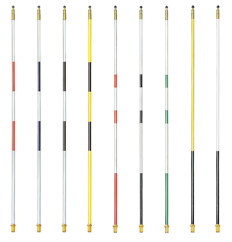 1/2 in. Regulation Striped Flagsticks