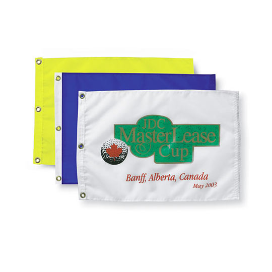 Screen Printed Solid Tie-Style Flags