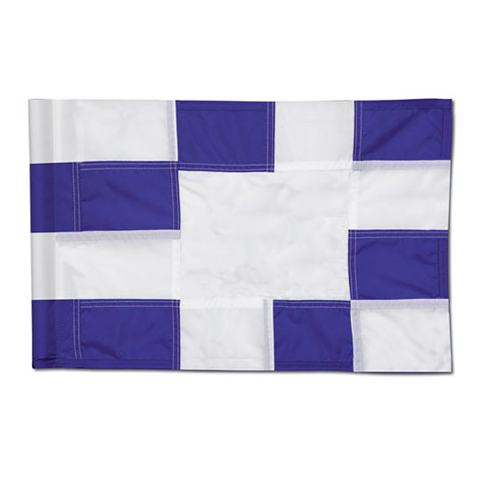 Screen Printed Checkered Tube-Style Flags