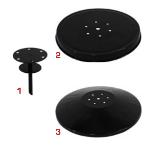 Litter basket base